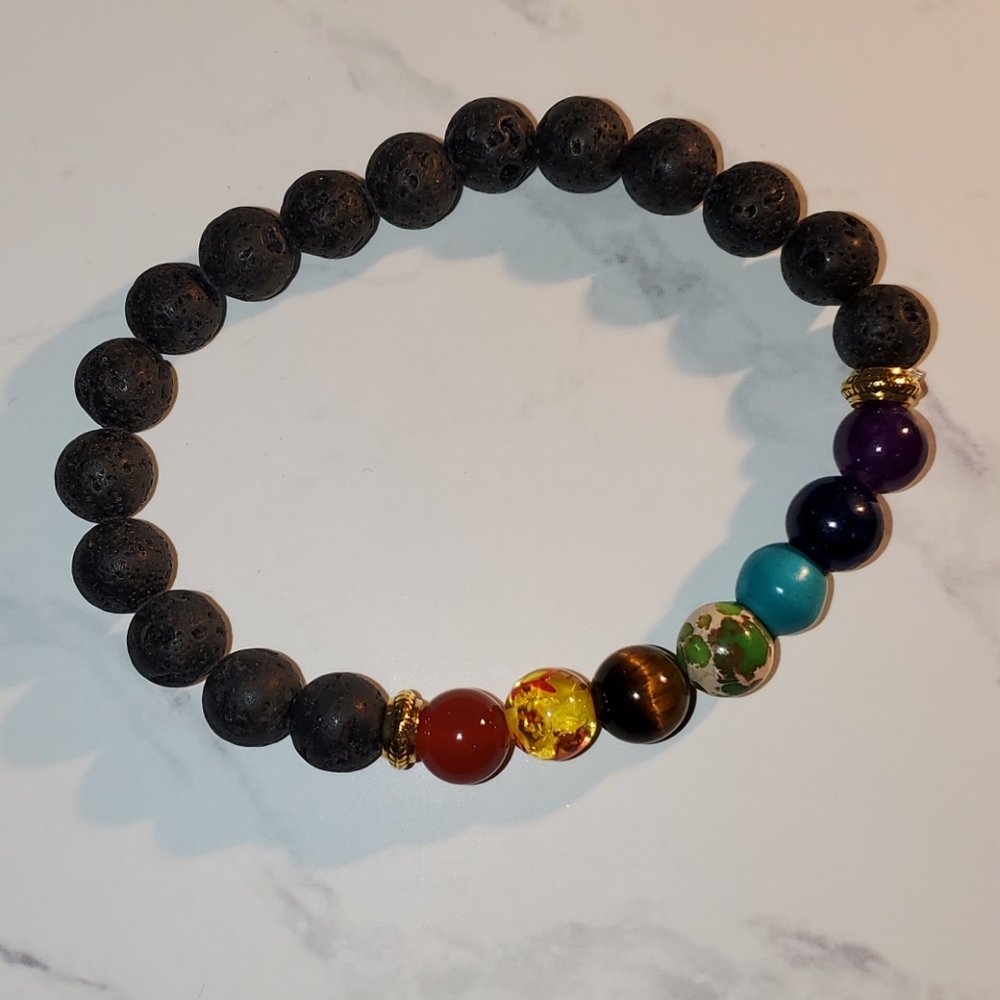 Mala Bead Bracelet. Essential Oil Diffuser